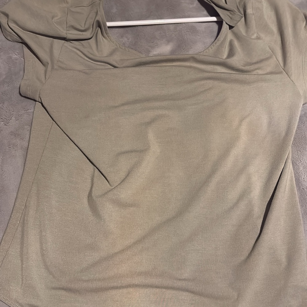 American Eagle Outfitters Sage Green Bodysuit